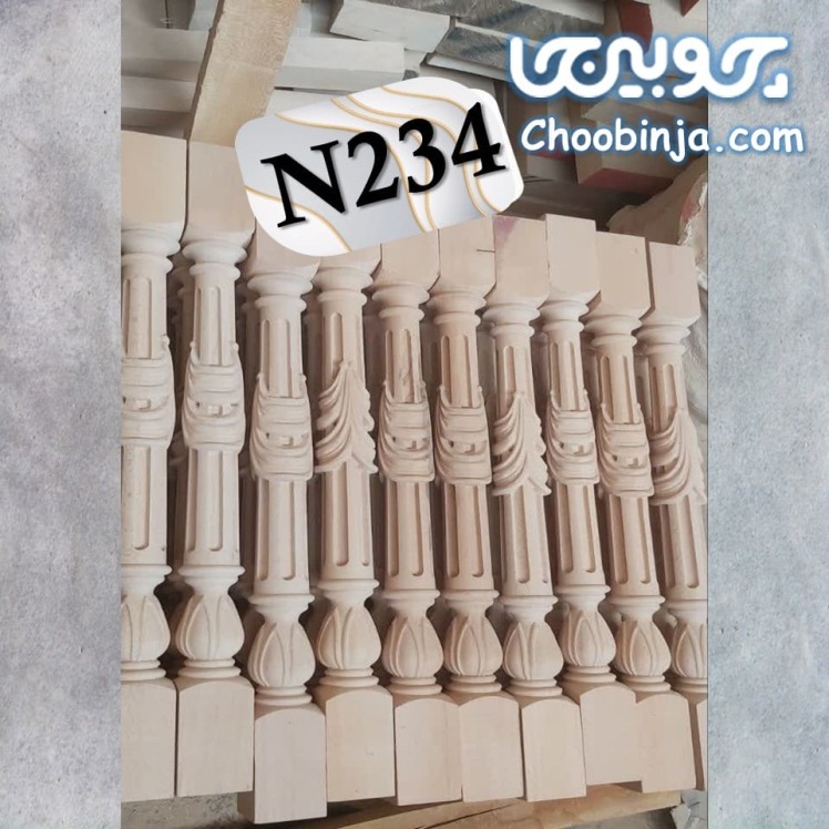 نرده چوبی راه پله دوبلکس