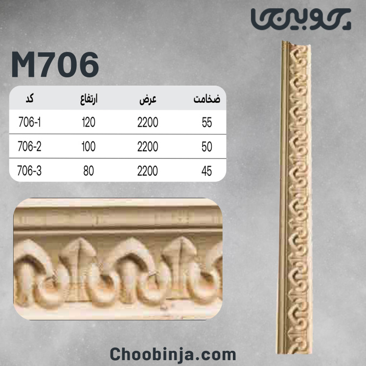 خرید زهوار چوبی دکوراتیو