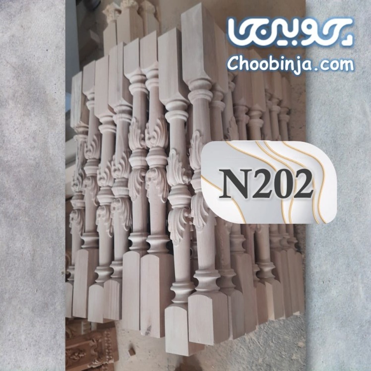 نرده چوبی ساده