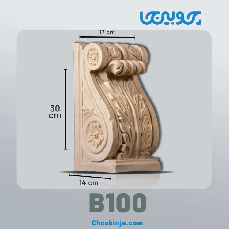 سرستون نمای ساختمان جنس رزین کد B100