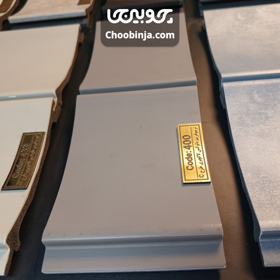  دیوارپوش مدل ترمووال پی وی سی طوسی تیره 