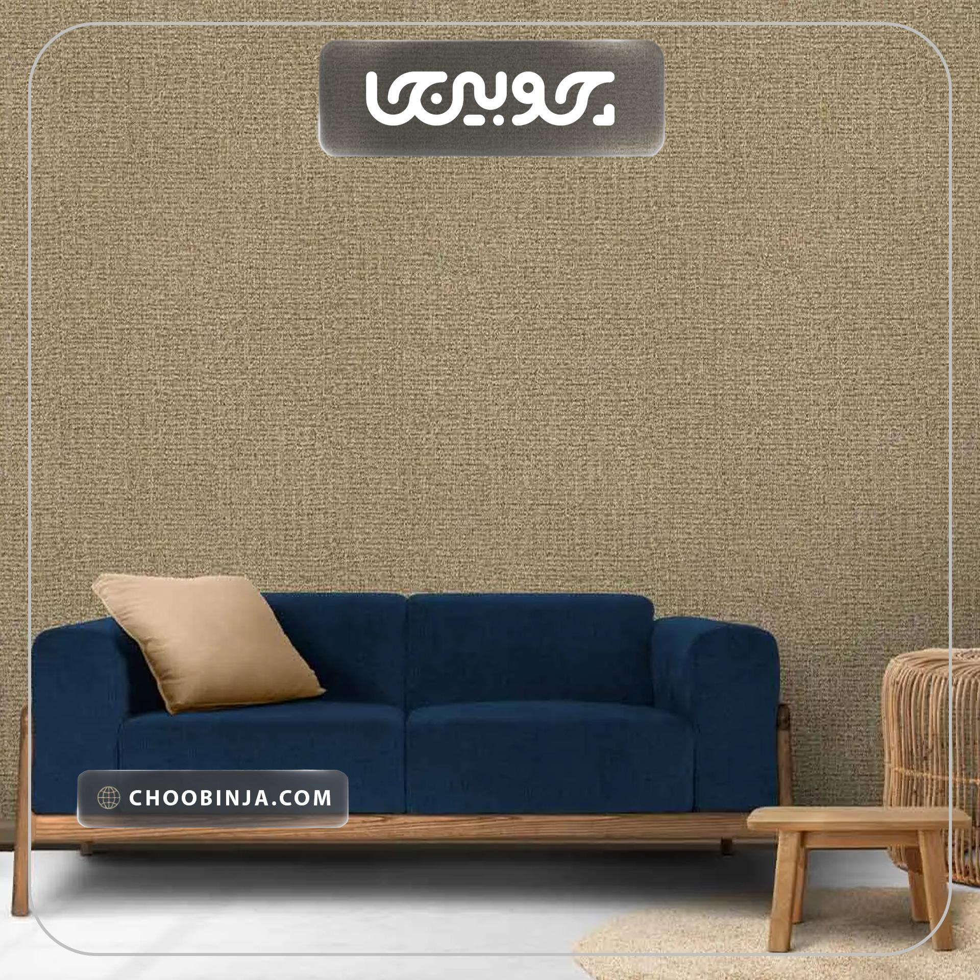 کاغذ دیواری پذیرایی قهوه ای