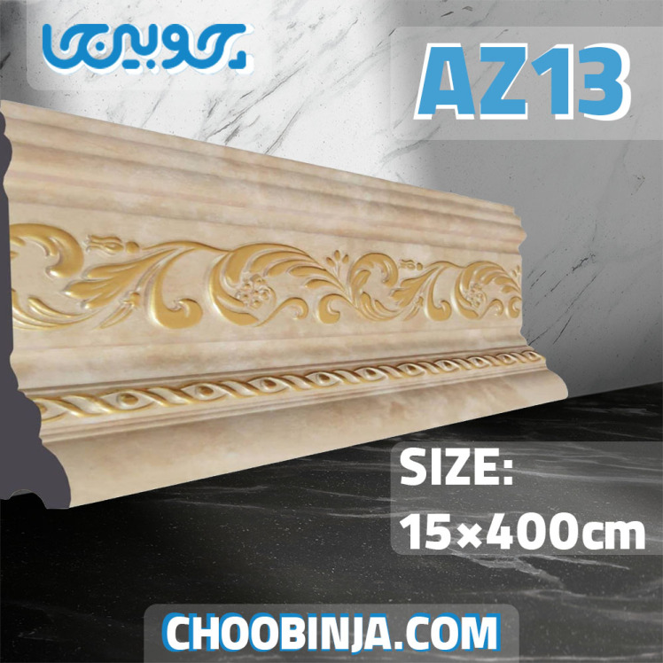 قرنیز طرح گلدار سنگی