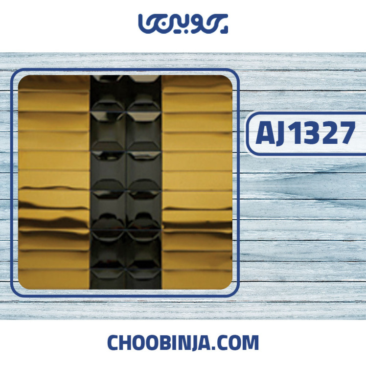 کاشی استیل طلایی و مشکی خشدار