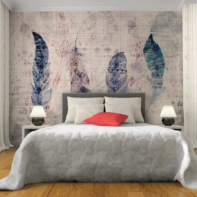 پوستر دیواری طرح نقاشی پر