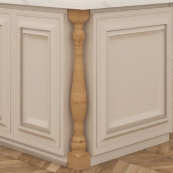 پایه جزیره انزو چوب روسی و راش قطر ۹ ارتفاع ۸۶ کد 8624