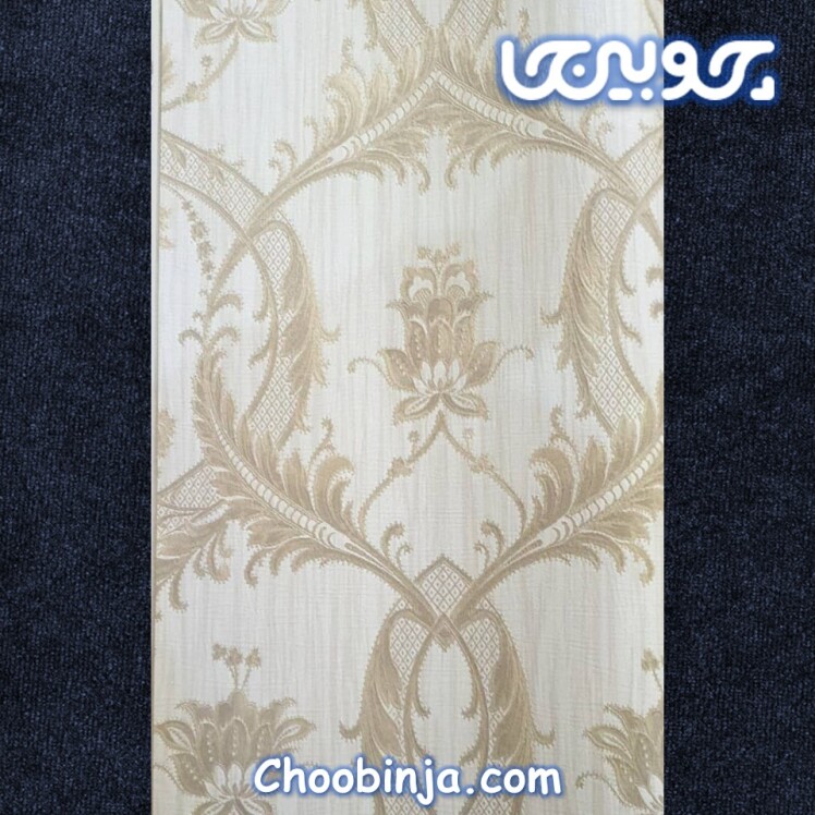 کاغذ دیواری داماسک طلایی