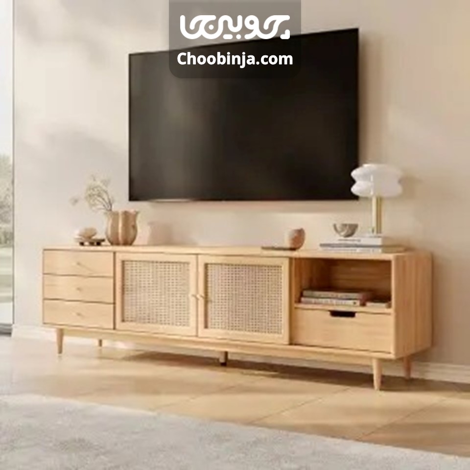 حصیر بامبو میز