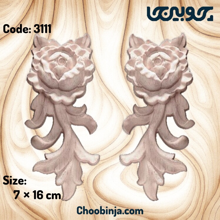 قیمت گل منبت چوبی