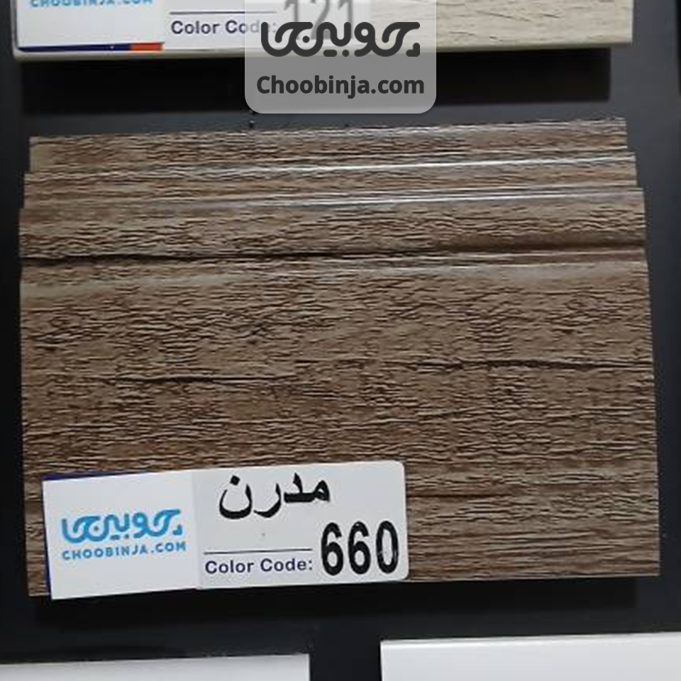  قرنیز پی وی سی طرح چوب 