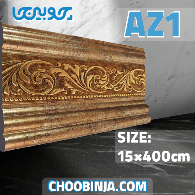 قرنیز پی وی سی طرح گلدار