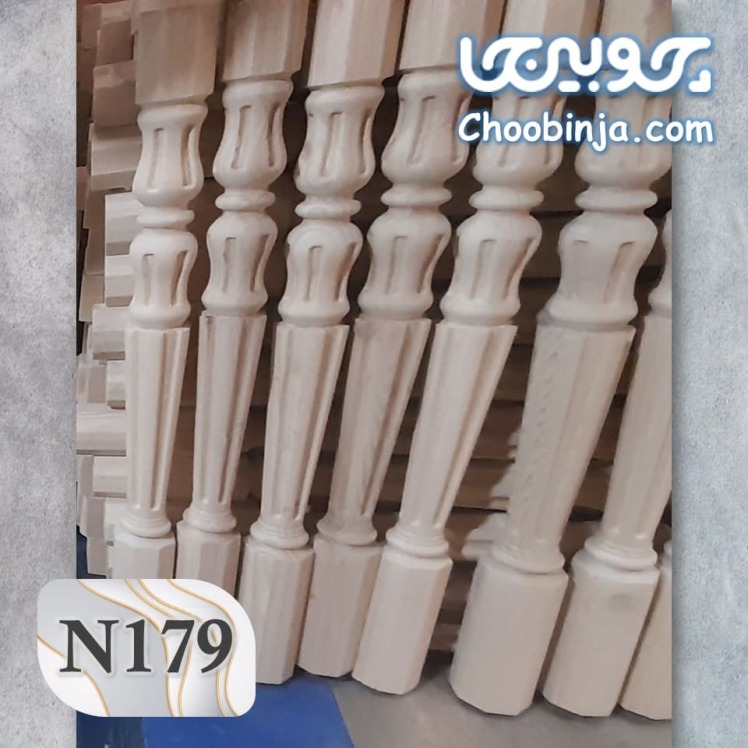 نرده چوبی راه پله