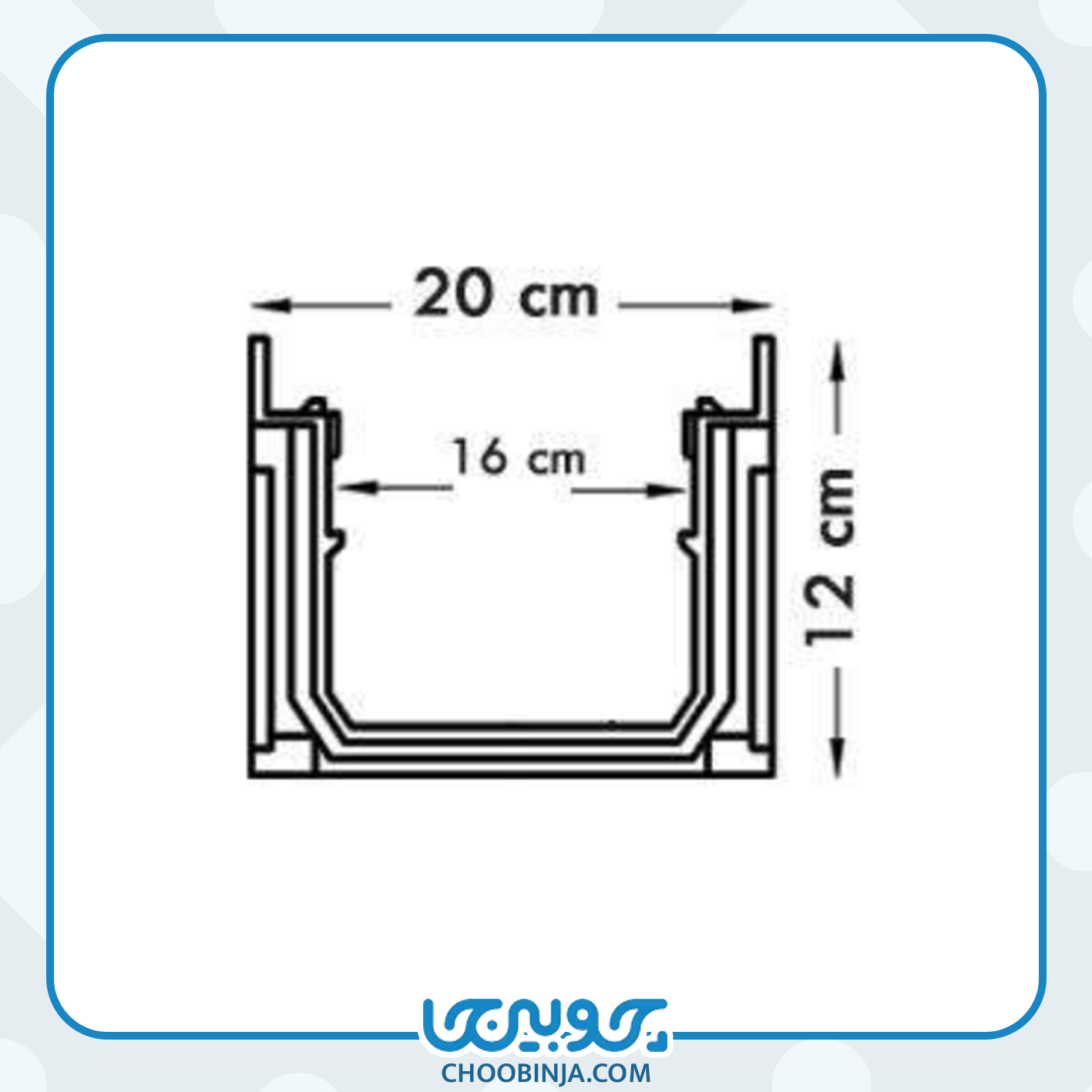  گاتر پلی آمید با درپوش کامپوزیتی 