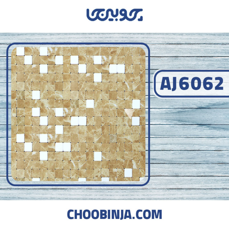 کاشی استیل طلایی طرح سنگ نقره ای براق