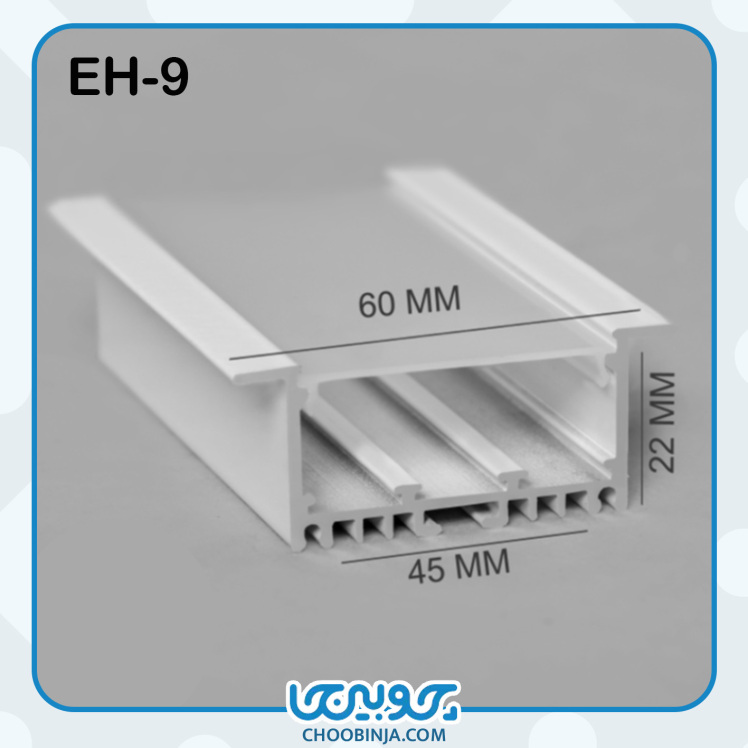 نور خطی آلومینیومی 6 سانت توکار