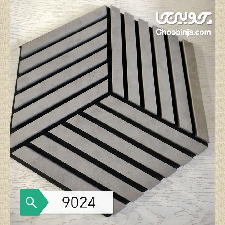 دیوارپوش سه بعدی مدرن طرح پتینه طوسی