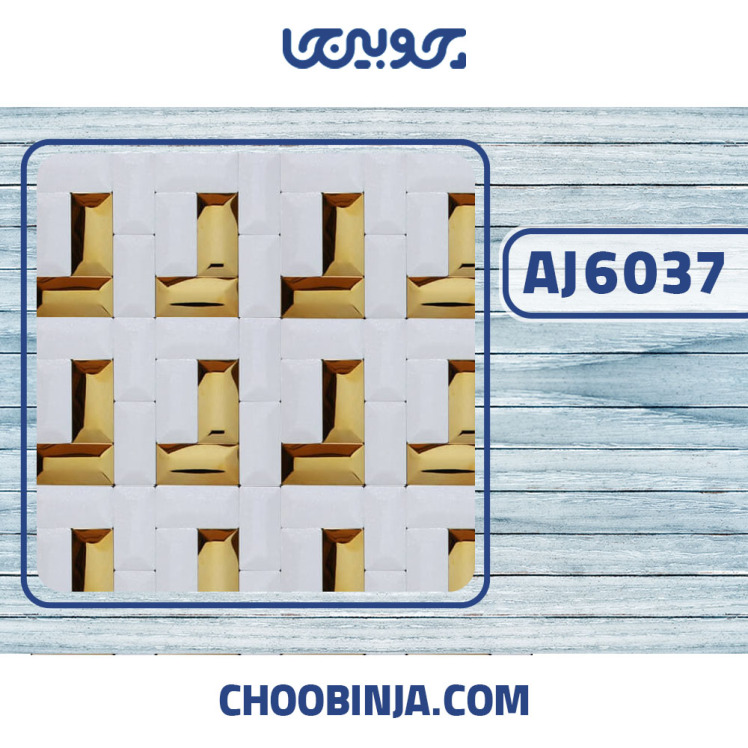 استیل سفید اکلیلی طلایی براق لوکس