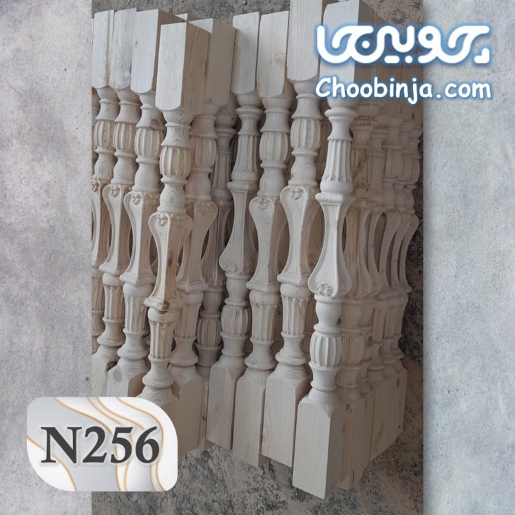 نرده چوبی راش