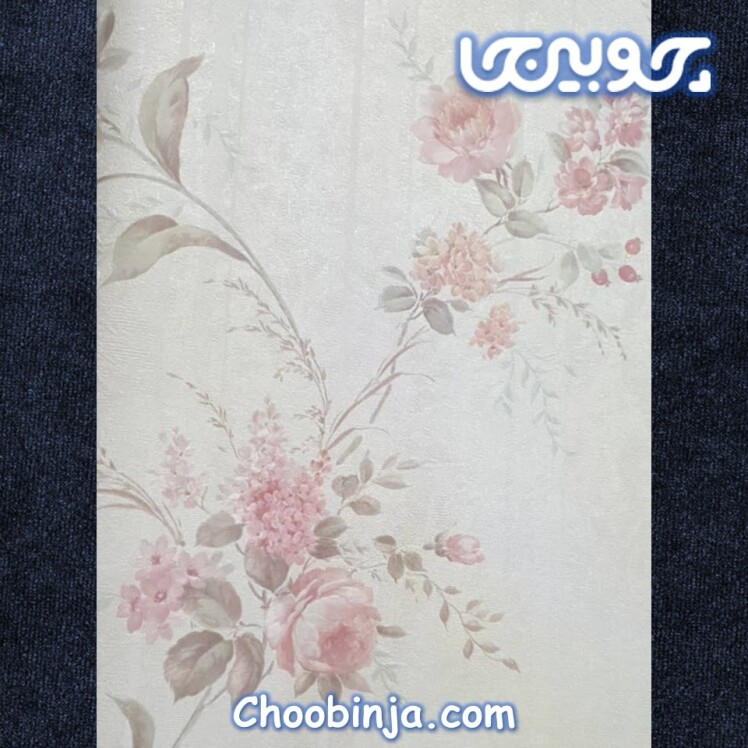 کاغذ دیواری گل ریز صورتی