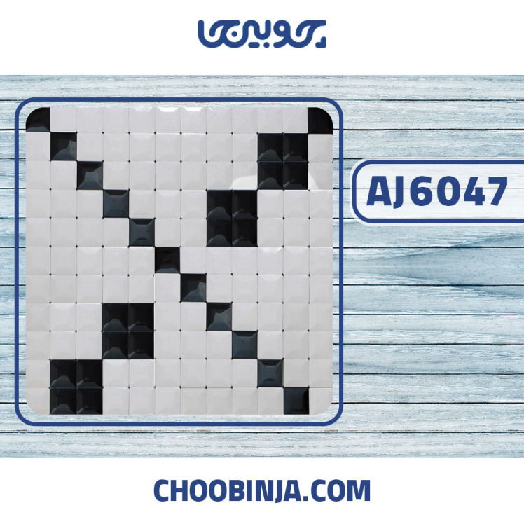 استیل سفید اکلیلی مشکی براق