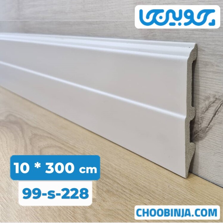 قرنیز پی وی سی سفید