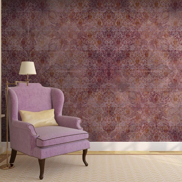 پوستر دیواری پتینه گلدار