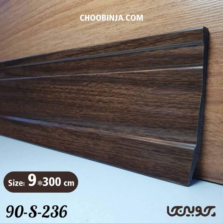 قرنیز پلی استایرن ۹ سانت مدرن رنگ قهوه ای تیره