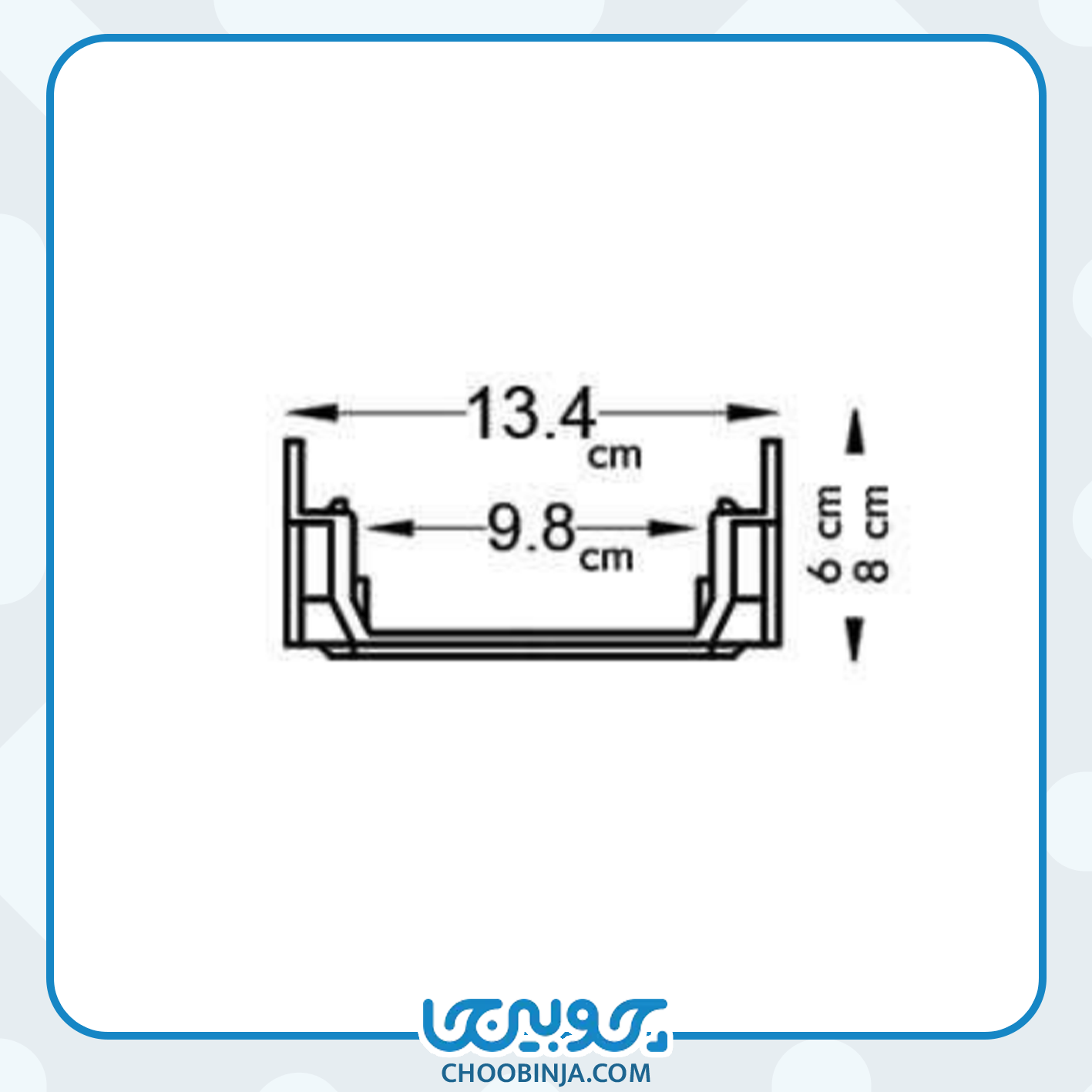  گاتر پلی آمید با درپوش چدنی 