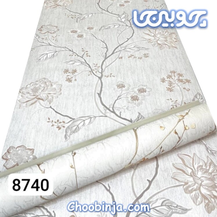 کاغذ دیواری پذیرایی سفید