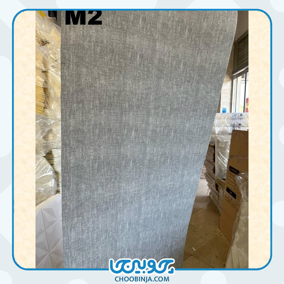  کاغذ دیواری پارچه ای طوسی 