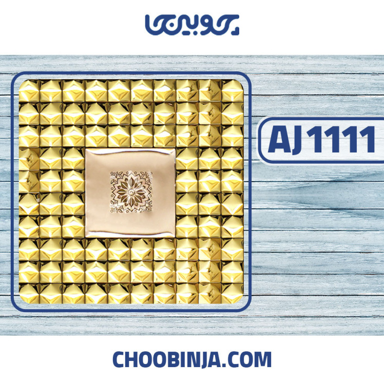 کاشی استیل طلایی مسی