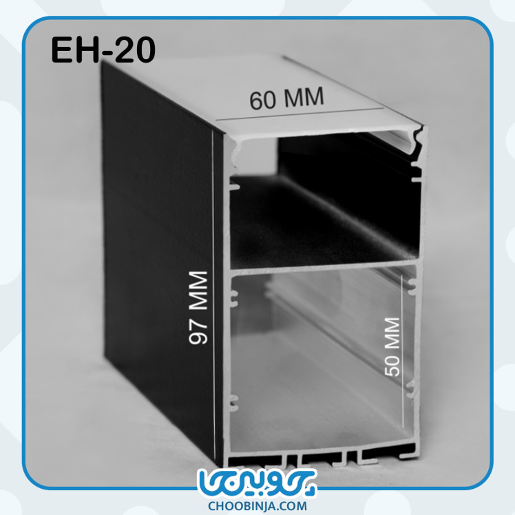 نور خطی آلومینیومی 6 سانت روکار