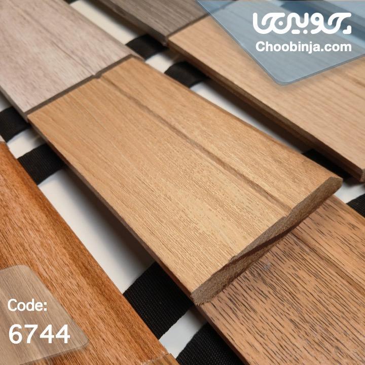  قرنیز MDF طرح چوب روکش PVC 