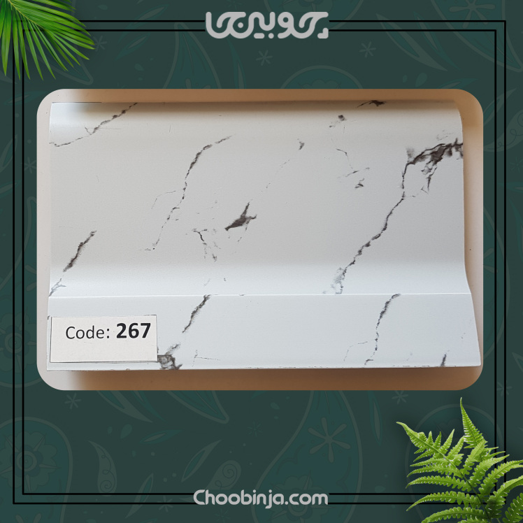 قرنیز سفید مرمری پی وی سی