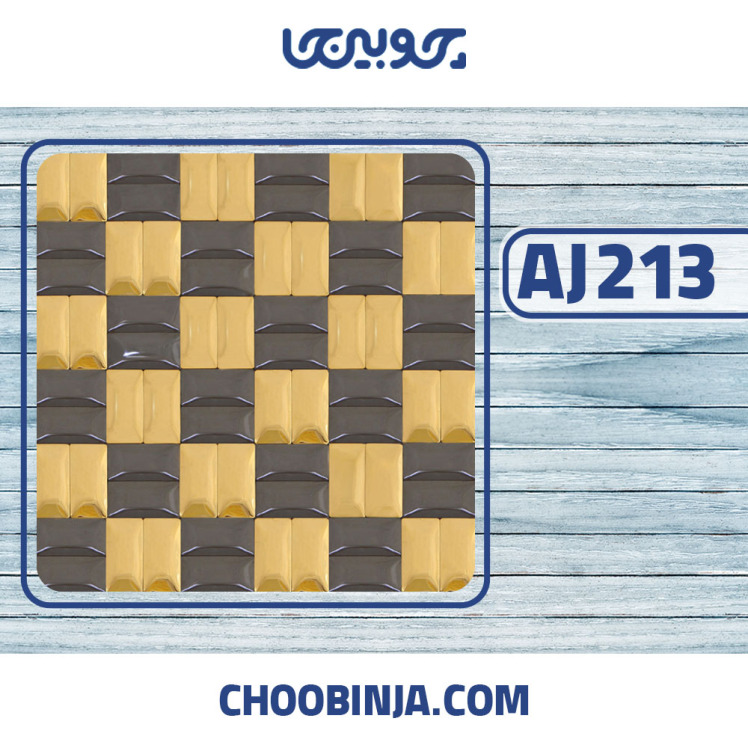 کاشی استیل طلایی مشکی