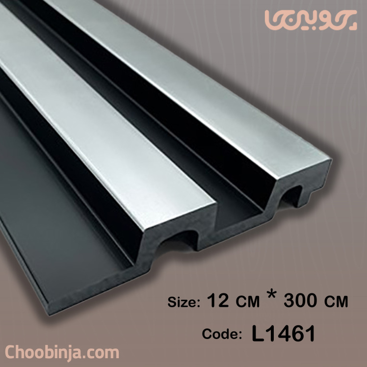 دیوارپوش مشکی و طوسی