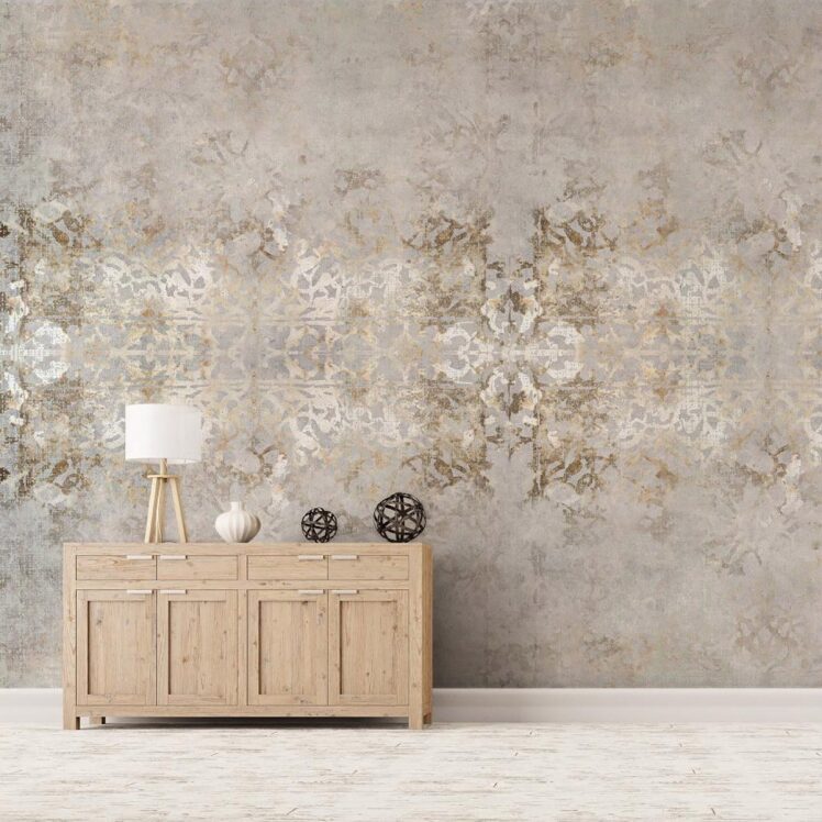 پوستر دیواری پتینه گلدار