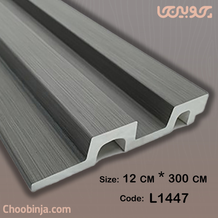 دیوارپوش طرح چوب طوسی روشن