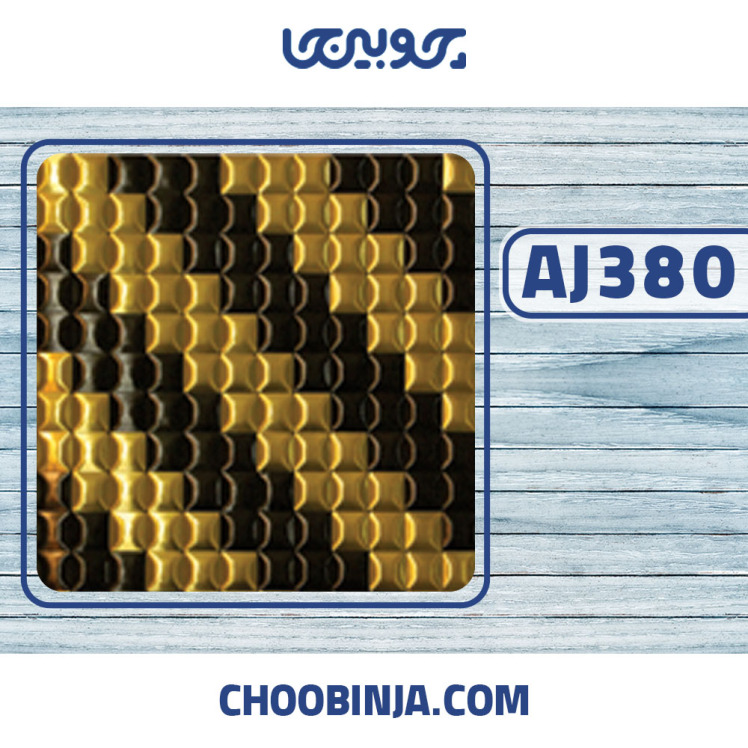 کاشی استیل طلایی مشکی