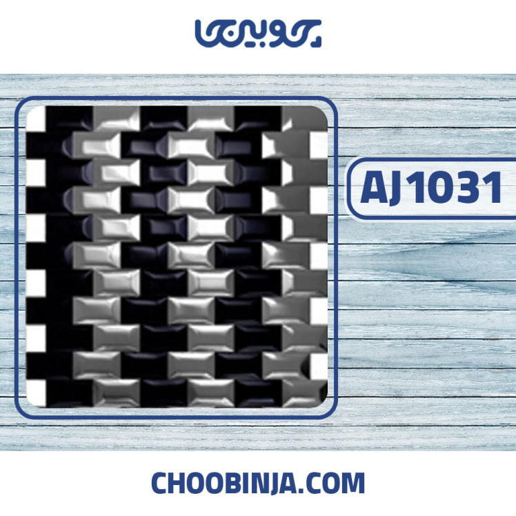 کاشی استیل مشکی براق نقره ای خشدار 