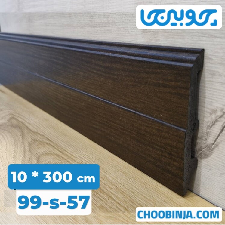 قرنیز پی وی سی طرح چوب