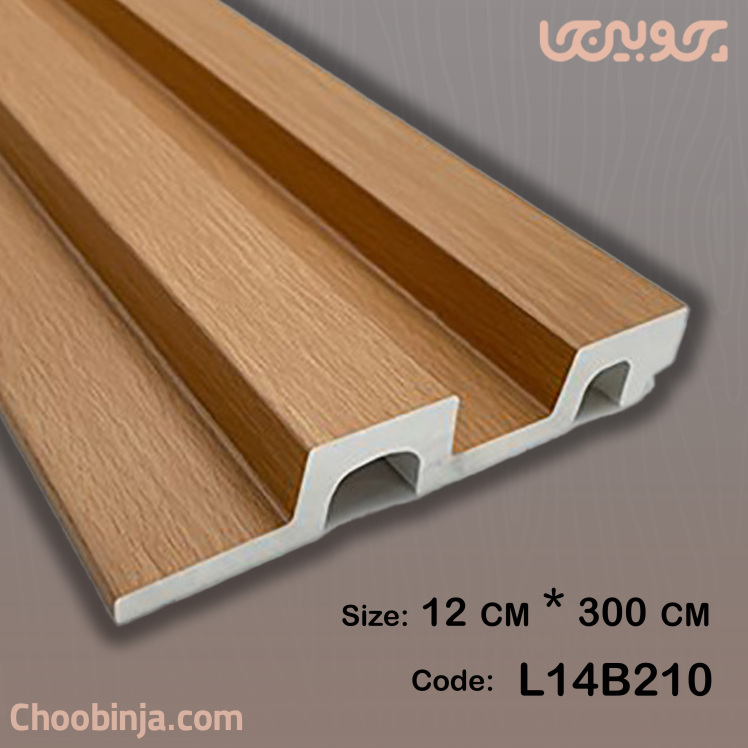 دیوارپوش طرح چوب قهوه ای روشن