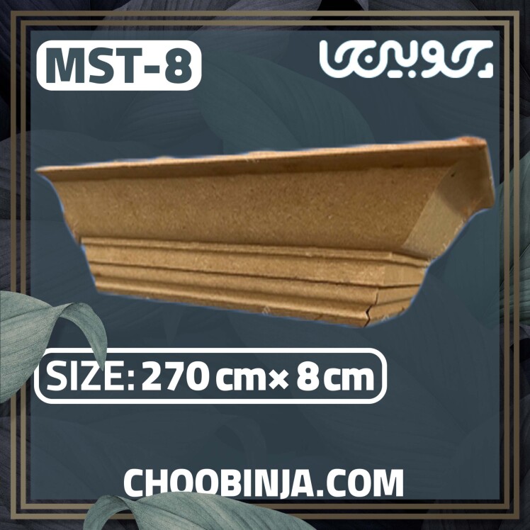 تاج کابینت ام دی اف خام طرح دار