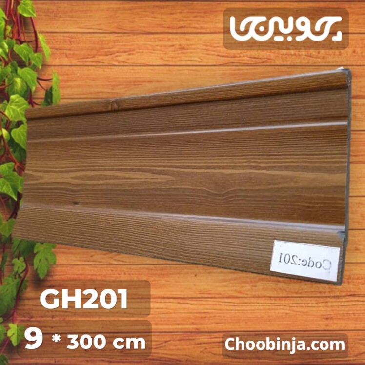 قرنیز پی وی سی طرح چوب