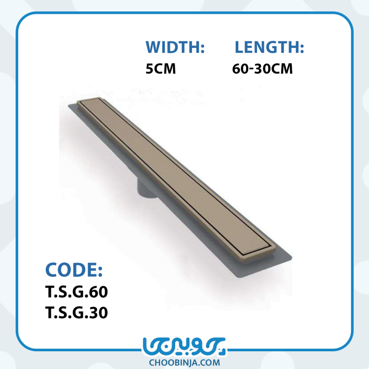 کفشور خطی سرامیک خور