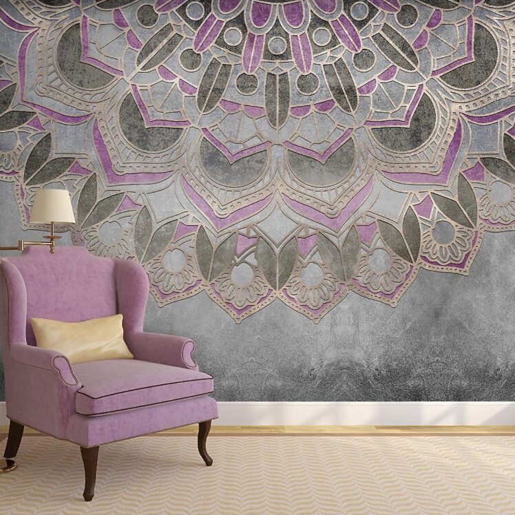 پوستر دیواری پتینه طرح گل