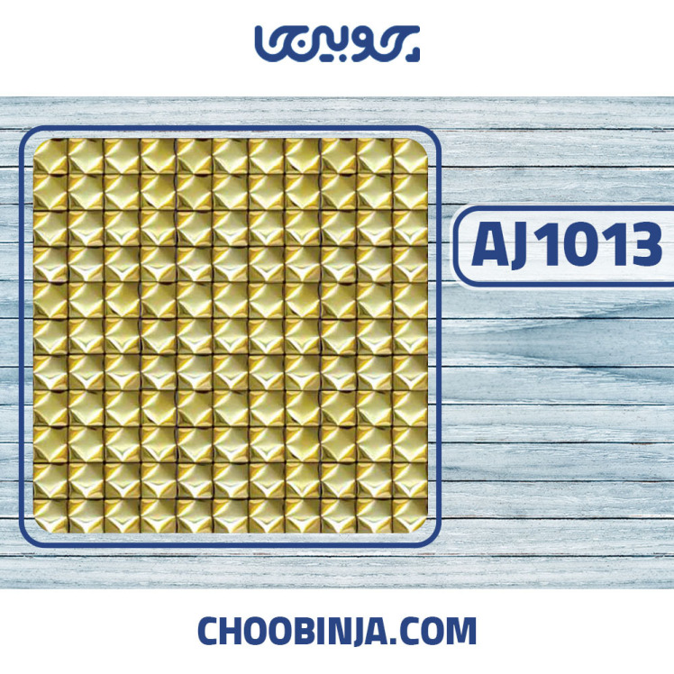 کاشی استیل لوزی طلایی